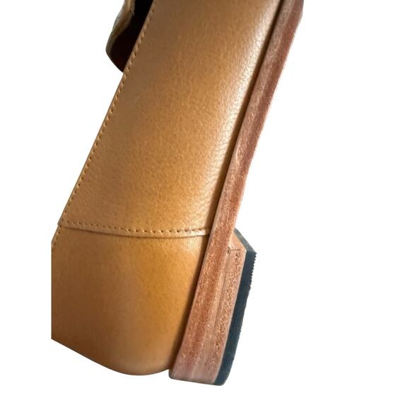 Size 10 PATINA Portland Leather Premium Pointed Flats Women's Brown Leather Shoe - Picture 10 of 11